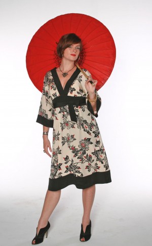 платье кимоно для полных