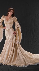 свадебное средневековое платье