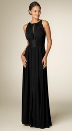 черное платье в греческом стиле