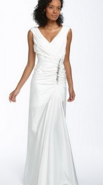 белое длинное платье