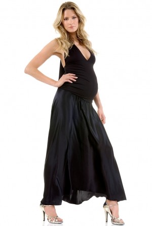 черное платье на беременной