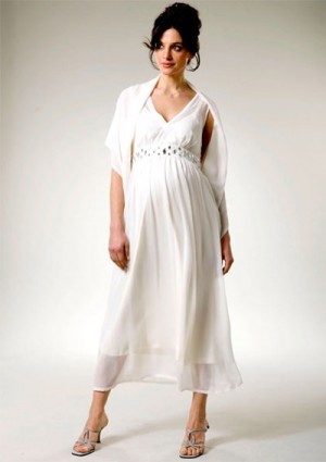  белое платье для беременной