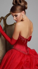 свадебное красное платье
