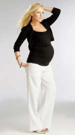 белые брюки для беременной