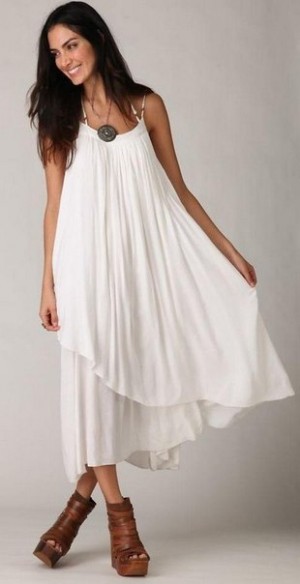  белое греческое платье-миди