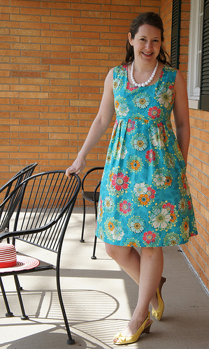 платье с цветами для беременной