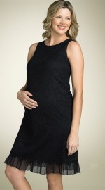 черное платье для беременной